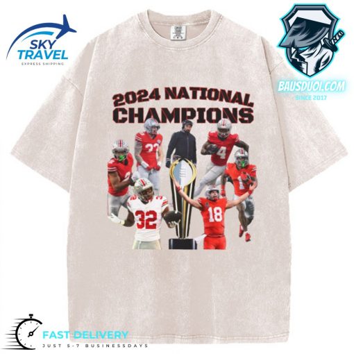 20242025 College Football National Champions Retro Style Tshirt