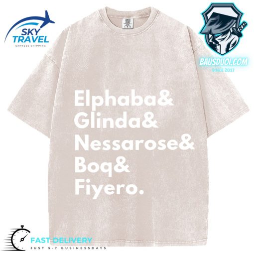 Elphaba Giinda Unisex White TShirt