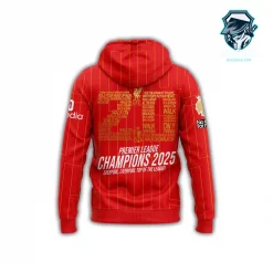 Liverpool FC Champions Premier League 2025 Hoodie