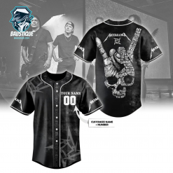 Metalica 2025 Rock Band Baseball Jersey