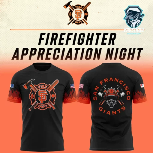 SF Giants Firefighter Appreciation Night 2025 Tshirt
