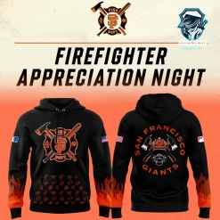 SF Giants Firefighter Appreciation Night Hoodie 2025